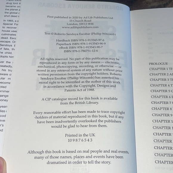 New HardCover True Crime Book Son Of Escobar First Born . - Picture 5 of 12